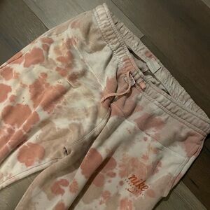 Nike Pink Tie-Dye Sweatpants